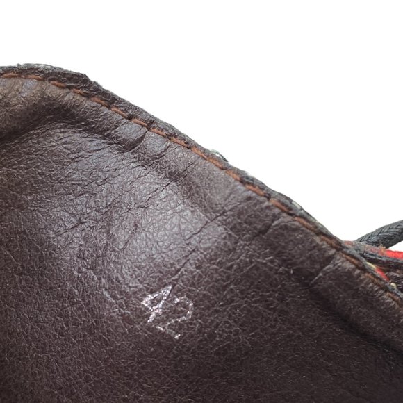 Socopy Retro Vintage Style lace Up Flower Embroidered Fabric Leather Heeled Shoe - Picture 5 of 16